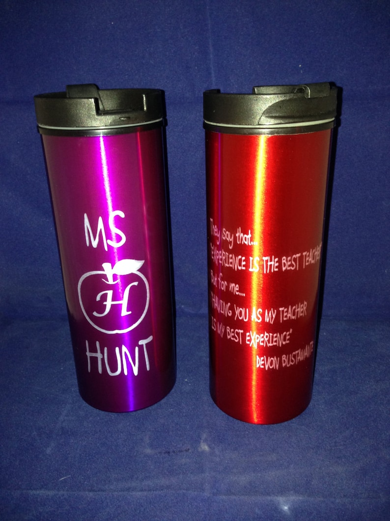 CUSTOM ENGRAVED Aluminum TRAVEL Mug coffee Mug Etsy