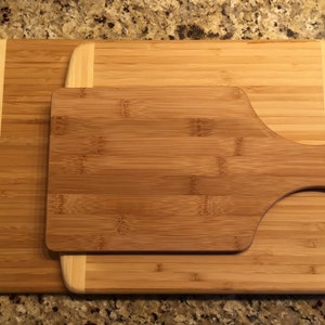 Custom Engraved Bamboo Cutting Board with name, design or recipe image 8