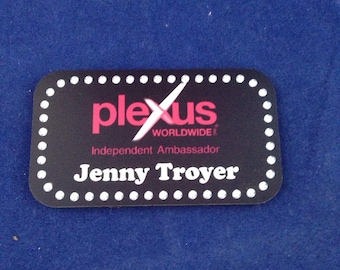 Custom Plexus Worldwide name tag