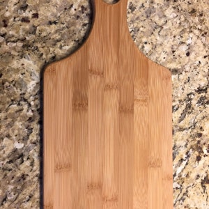 Custom Engraved Bamboo Cutting Board with name, design or recipe image 9