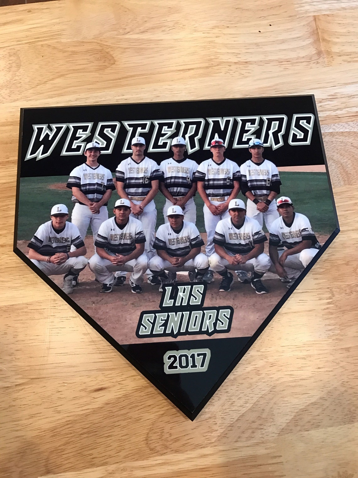 Custom Baseball Home Plate Plaque Etsy