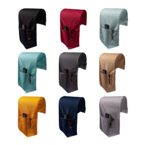 Arm Cap with integrated Sofa Tidy made from Half Panama Cotton (9 colours available as 3 variations - left arm, right arm or a pair)
