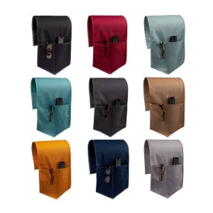 Hanging Sofa Tidy made from Half Panama Cotton - 9 colour variations available