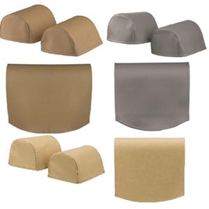 Leatherette Faux Leather Antimacassar Furniture Sofa Cover Protector Armcaps or Chairbacks - Colours Available Beige, Grey or Cream