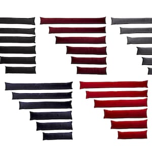 Extra Soft Velvet Draught Excluder (5 Colours in 6 Sizes - 2ft, 2ft 6&quot;, 3ft, 4ft, 5ft and 6ft)