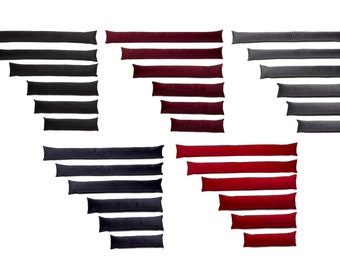 Extra Soft Velvet Draught Excluder (5 Colours in 6 Sizes - 2ft, 2ft 6&quot;, 3ft, 4ft, 5ft and 6ft)