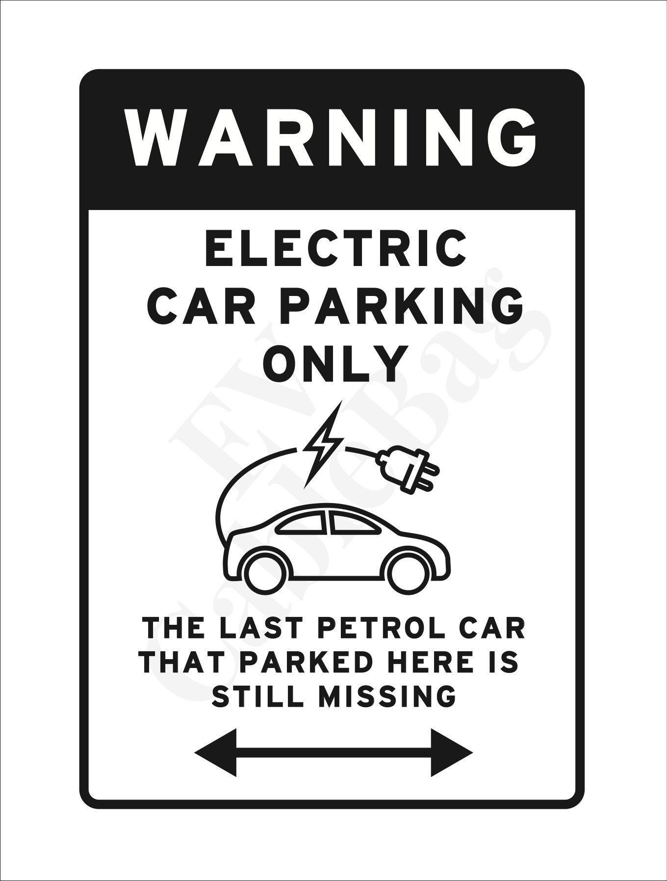 Elektroauto Lustig' Sticker