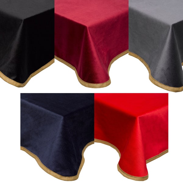 Velvet Bridge / Poker Card Game Plain Table Cloth - 44" Square (5 Colour Options Available)