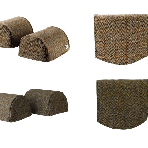 Harris Tweed Sofa/Armchair Arm Caps or Chair Backs available in Two Tweed designs - Lomond or Ness Herringbone