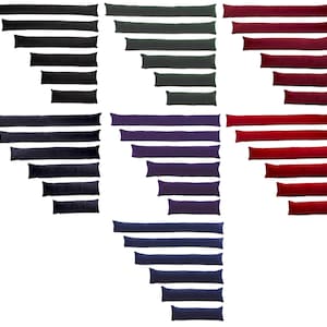 Cotton Velvet Draught Excluder (7 Colours and available in 6 Sizes - 2ft, 2ft 6&quot;, 3ft, 4ft,  5ft and 6ft