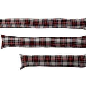 Dress Stewart Tartan Draft Excluder French Patio Door Long Draft Stopper (disponible en 4 opciones de tamaño: 3, 4, 5 y 6 pies)