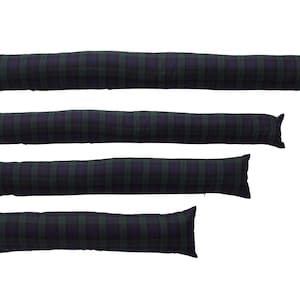 Tartan Draught Excluder Black Watch 3ft 4ft 5ft 6ft options - French Patio Door Draft Guard