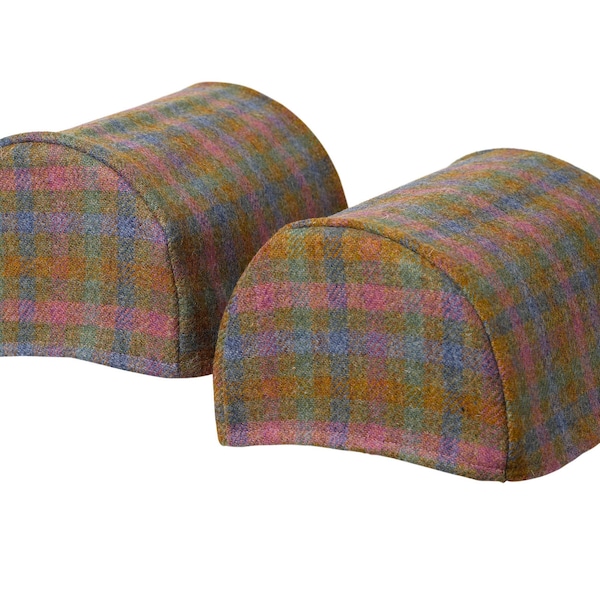 Harris Tweed Sofa/Armchair Arm Caps - Spring Check (sold as a pair)