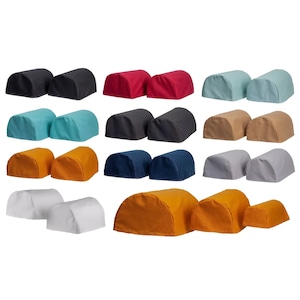 Round Arm Caps made in Half Panama Cotton - 10 Colours and 3 Different Sizes - Mini, Standard and Jumbo