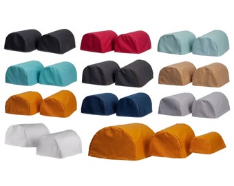 Gorras de brazo redondo hechas en medio algodón panamá - 10 colores y 3 tamaños diferentes: mini, estándar y jumbo