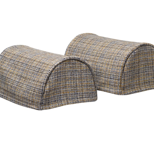 Harris Tweed Sofa/Armchair Arm Caps - Calluna Atlantic (sold as a pair)