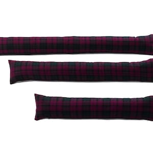 Lindsay Tartan Draft Excluder - Tapón largo para puerta de patio francesa (disponible en 4 opciones de tamaño: 3, 4, 5 y 6 pies)