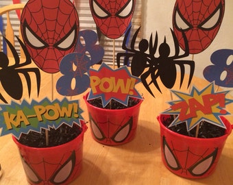 Spiderman centerpiece picks