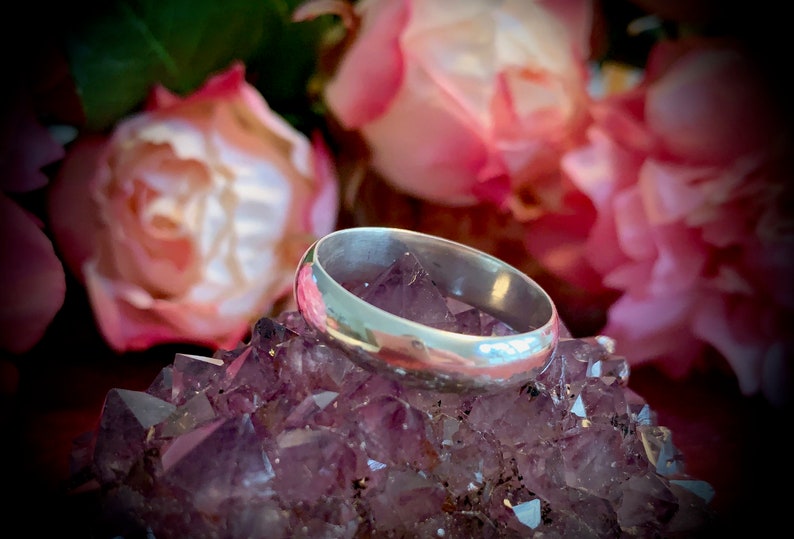 Unisex sterling silver ring silver promise ring Thick sterling silver ring Sterling silver wedding band