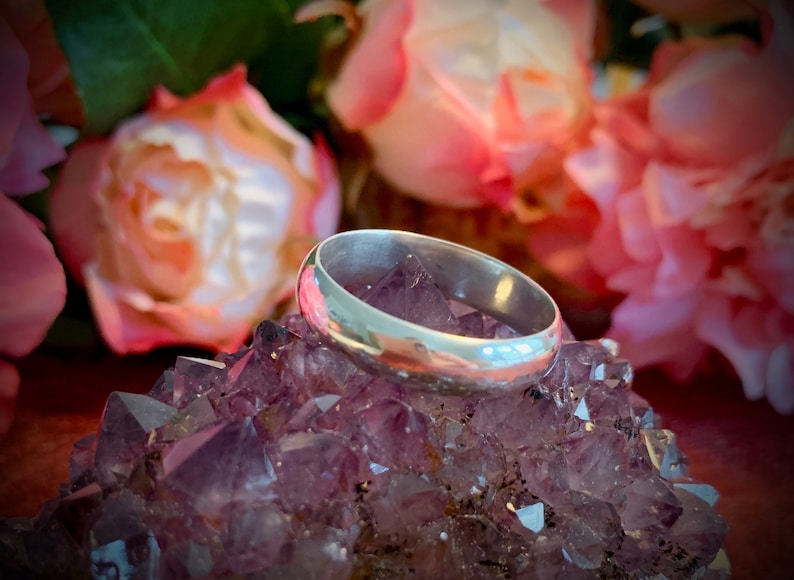 Unisex sterling silver ring silver promise ring Thick sterling silver ring Sterling silver wedding band