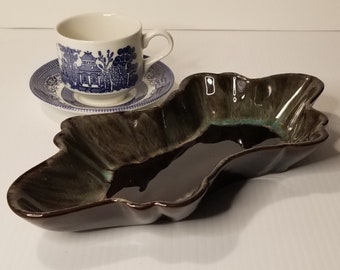 Vintage 1970s McMaster Craft Canada Pottery - Retro Mid-Century Ceramic Serving Dish - Mancave or Makeup Tray