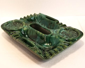 Beauce Ware Ceramic Top for Floor Ashtray and Cup Holder - Vintage 1960s Mid-Century Ceramic - Serving or Makeup Tray