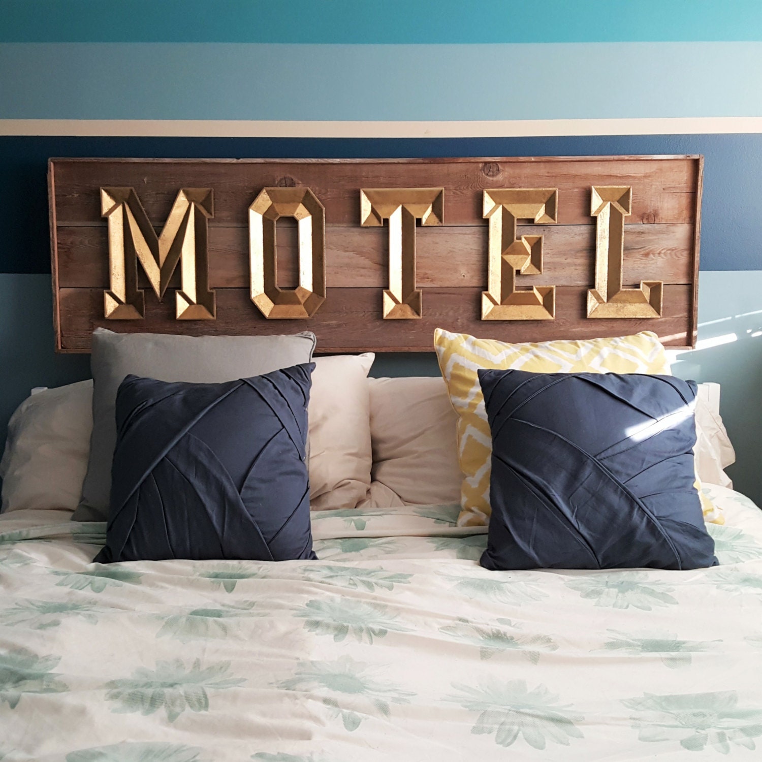Rustic Sign Wall Art Home Decor Motel Upcycled Retro Vintage