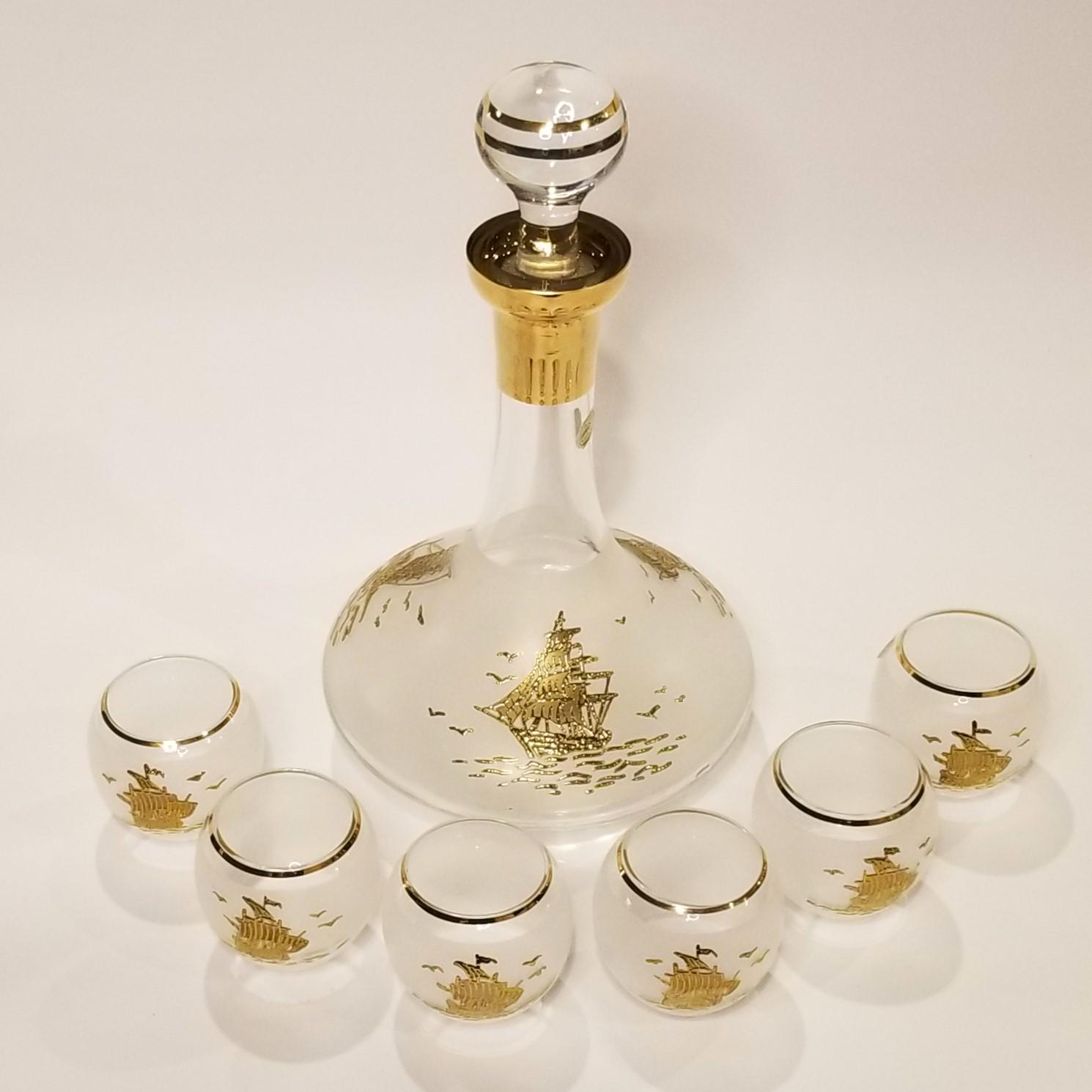 Mcm Glass Decanter - Etsy Canada