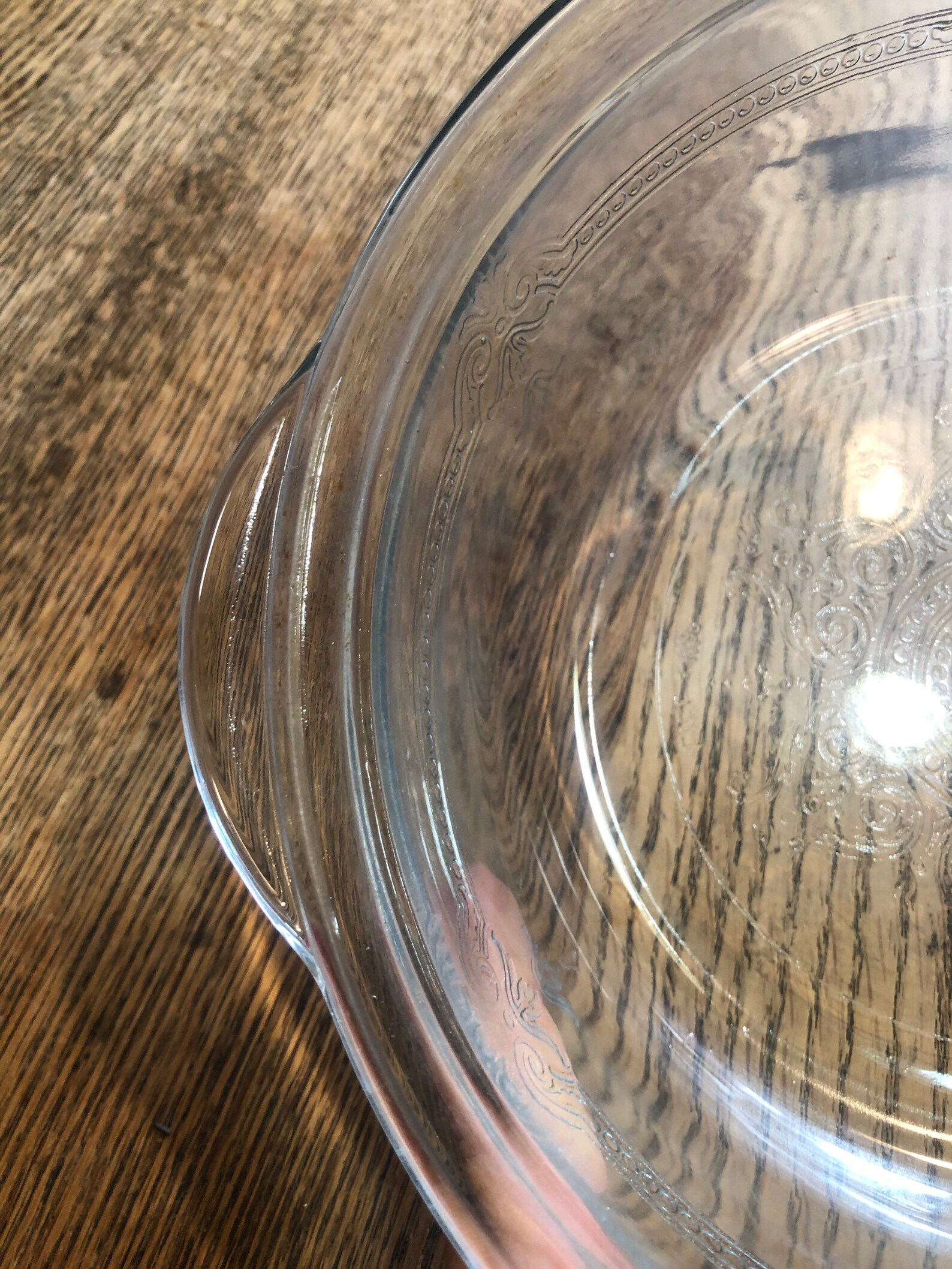 Vintage 2 PC FIRE KING oven Glass Trivet Etched Glass and Etsy