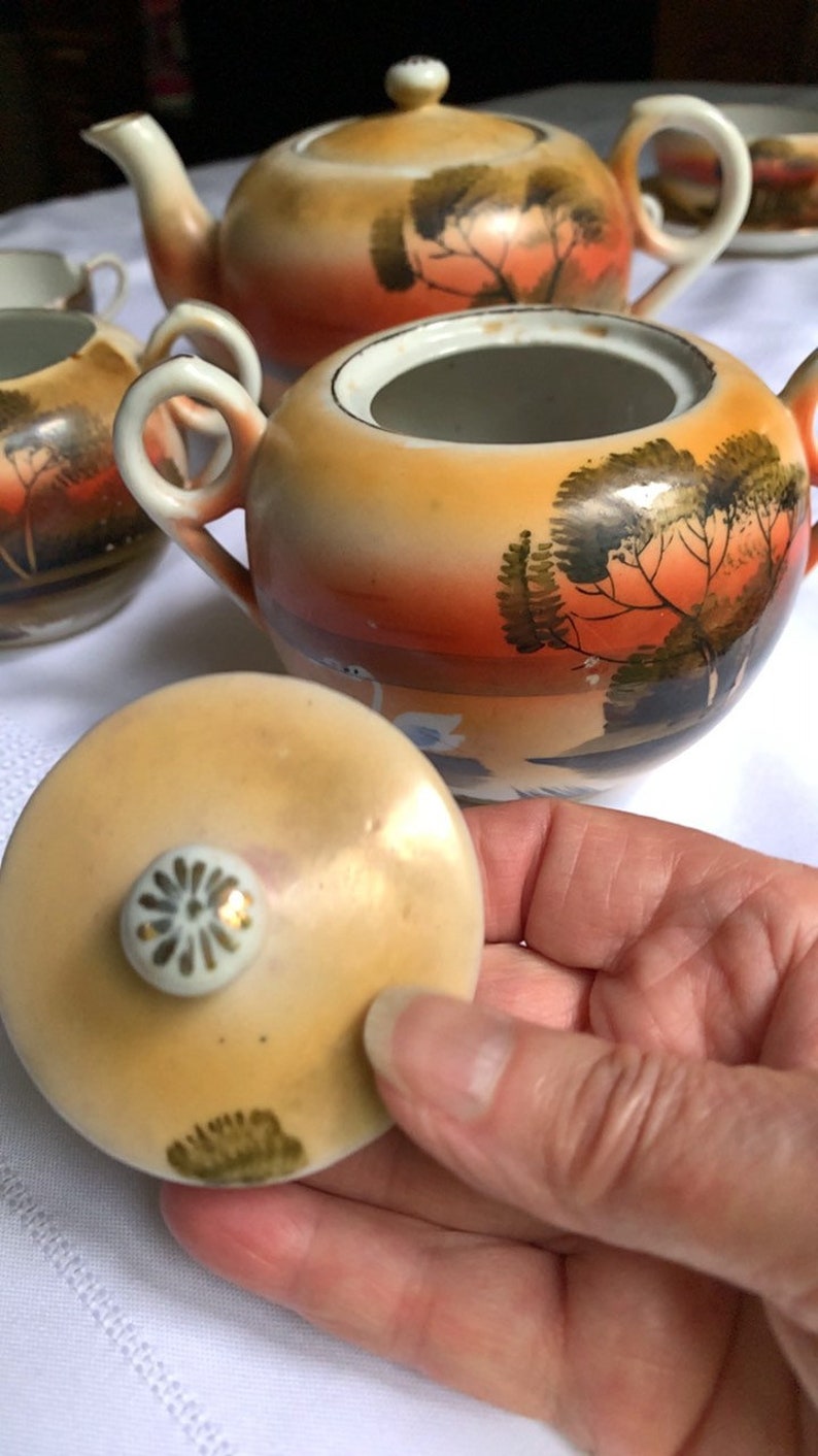 Vintage Hand painted China Tea Set by UCAGCO Made in JAPAN Etsy
