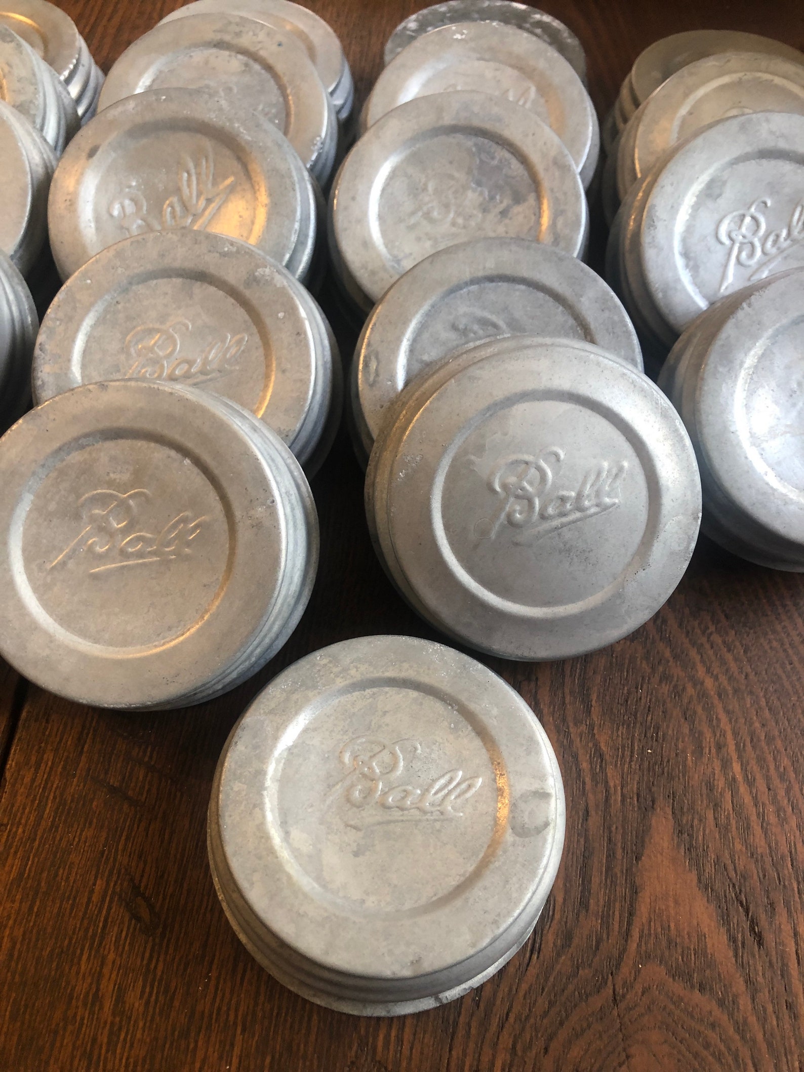 Antique Mason Jar Lid Zinc BALL Canning Jar Lids Milk Etsy