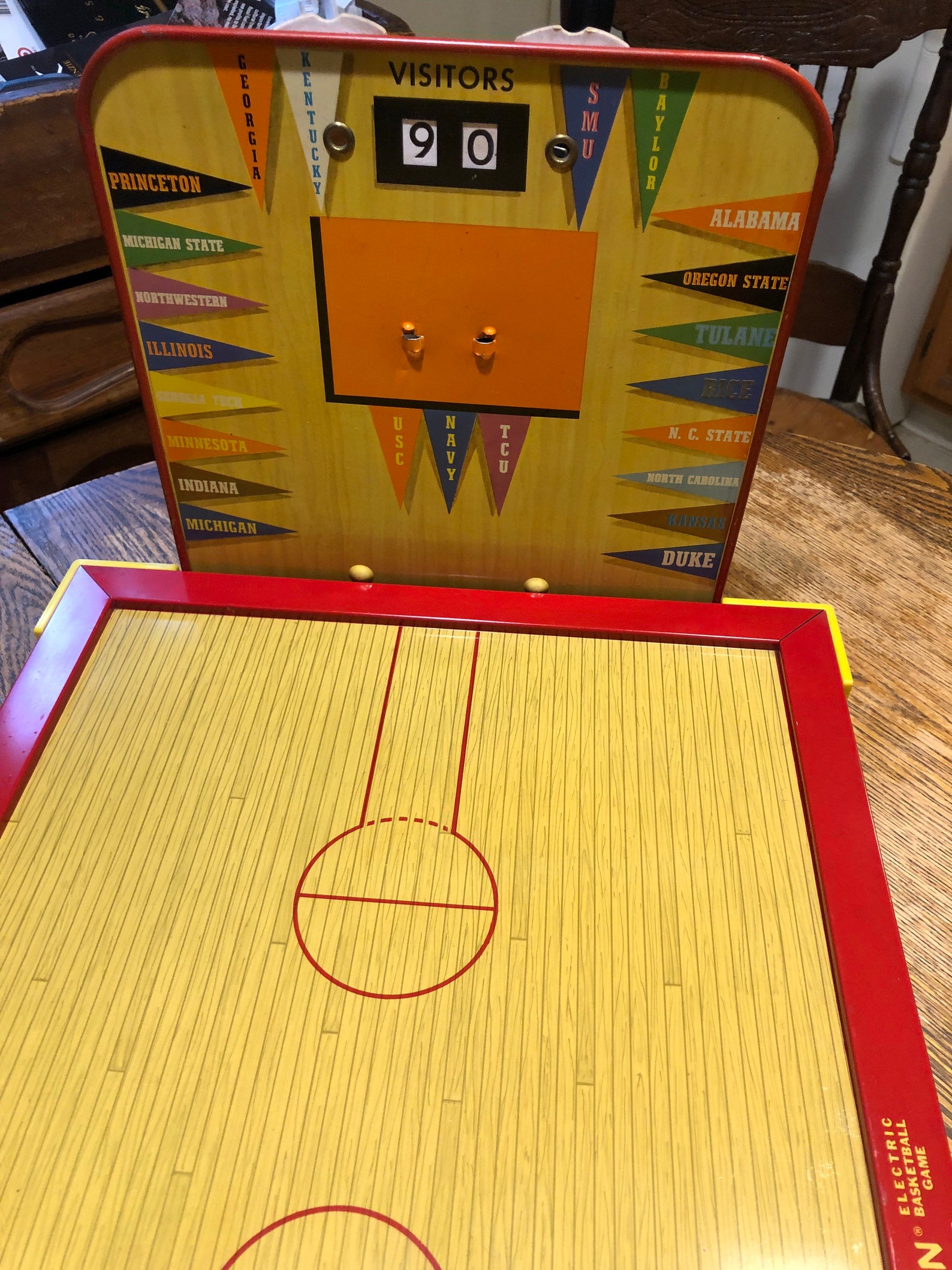 VINTAGE Electric Tabletop BASKETBALL Game 1960 by Tudor Tru Etsy