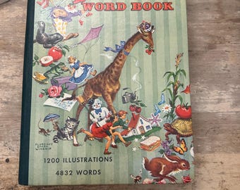 Libro ilustrado de 1947 Por Whittman Publishing Company Racine, Wisconsin Primera guía sobre el significado, la ortografía y el uso de las palabras