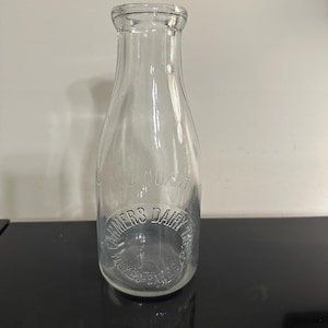 Antique Farmers Dairy Old MILK Bottle ~ Country Farm house Decor ~ PA Dairy Farm ~ Milk Decor