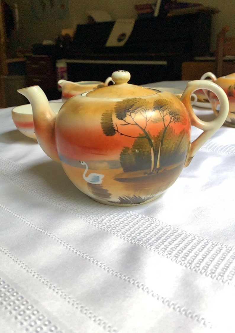 Vintage Hand painted China Tea Set by UCAGCO Made in JAPAN Etsy