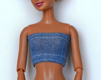 white barbie tube top