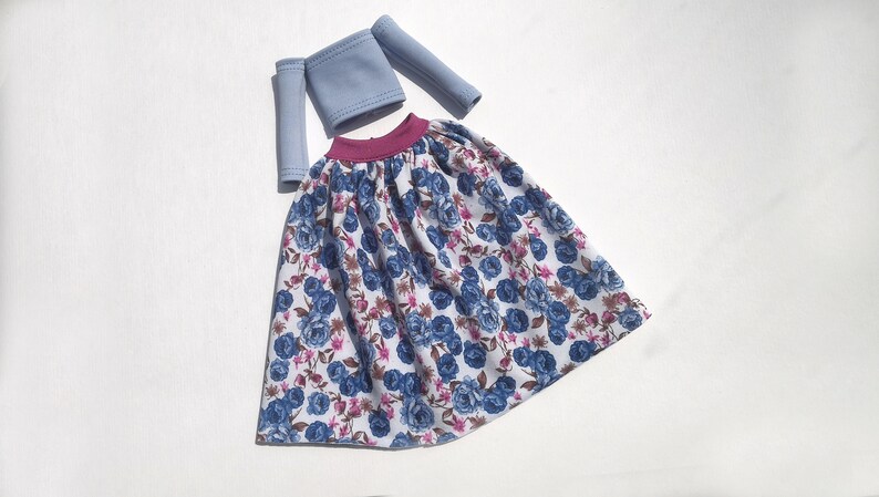 barbie clothes Tube top with maxi skirt doll outfit fashion doll clothes spring outfit set of 2