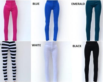 Barbie clothes, Barbie leggings 12 color, doll leggings, doll pants, handmade barbie clothes, doll clothes, Barbie dress, barbie basic,BLp12