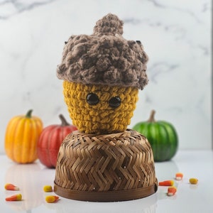 Acorn Crochet Pattern - Amigurumi Acorn Stuffers - Easy Fall Acorn Crochet Décor PDF Pattern