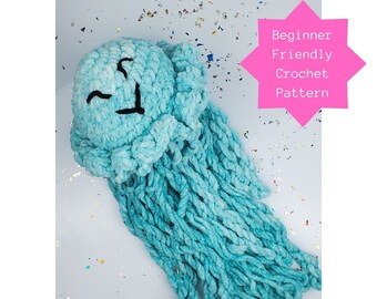 Quallen Häkelmuster - Amigurumi Häkelanleitung - anfängerfreundlich, ohne nähen (PDF-Muster)