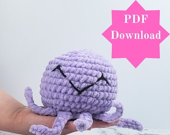 Amigurumi-Oktopus-Häkelanleitung - anfängerfreundlich, kein nähen (PDF-Muster)