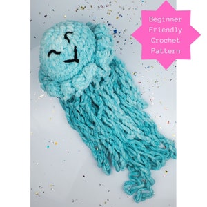 Crochet Amigurumi Jellyfish PDF Pattern- Beginner-Friendly Crochet Plushie Pattern - No Sew Crochet - Ocean Animal Pattern-