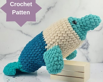 Manatee Amigurumi Häkelanleitung – Anfängerfreundlicher Kuscheltier (PDF-Häkelanleitung)