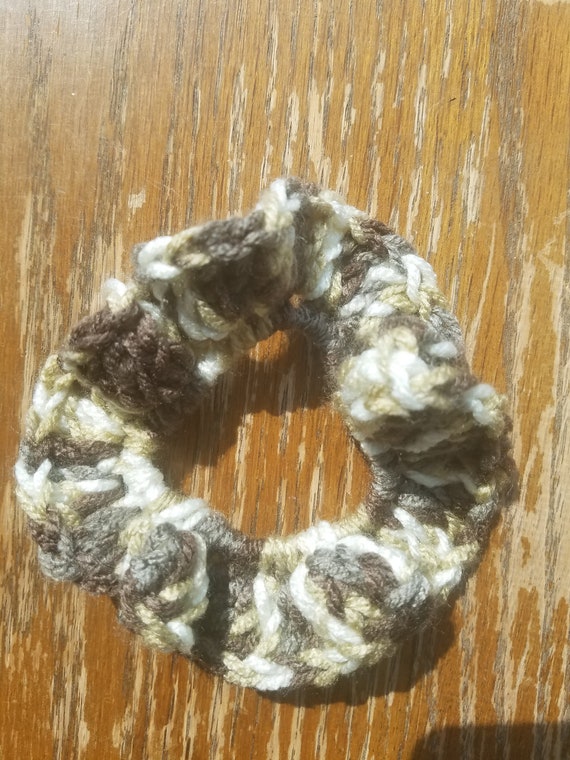 Crochet Hair Tie Hair Scrunchies Ponytail Holder Elastic Etsy