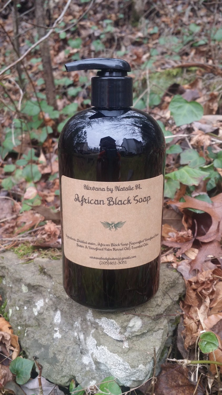 African Black Soap Body Wash 16 Oz. - Etsy