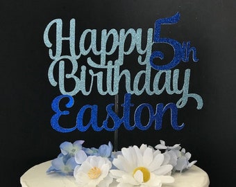 Happy Birthday Cake Topper, Personalized Cake Topper, Custom Birthday Cake Topper, 11th Birthday Cake Topper, Happy 21st Birthday Topper