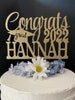 Graduation Cake Topper, Personalized Graduation cake topper, Graduation Party decor, Congrats Grad, Graduation Party, grad cake topper 