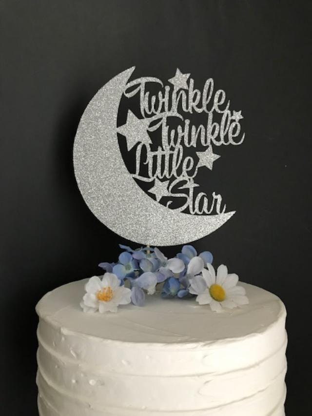 Twinkle Twinkle Little Star Cake Topper, Baby Shower Topper, Little Star  Birthday Cake Topper, 1st Birthday Topper, Star Cake Topper 