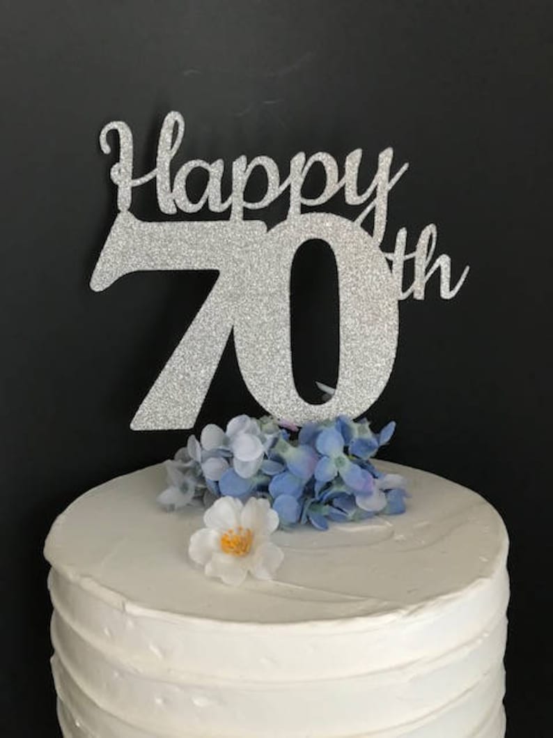 70th Birthday Cake Topper 70th Cake Topper 70 Birthday