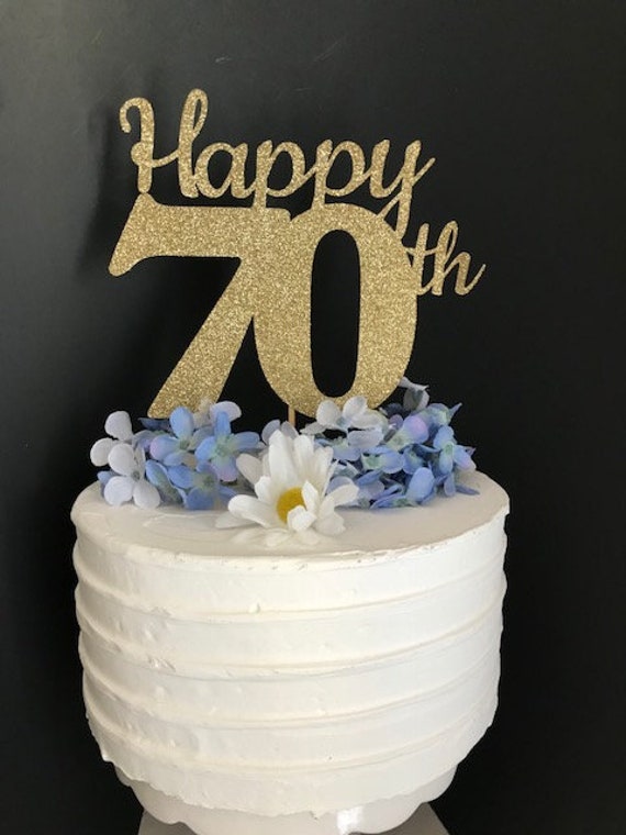 70th Birthday Cake Topper 70th Cake Topper 70 Birthday ...